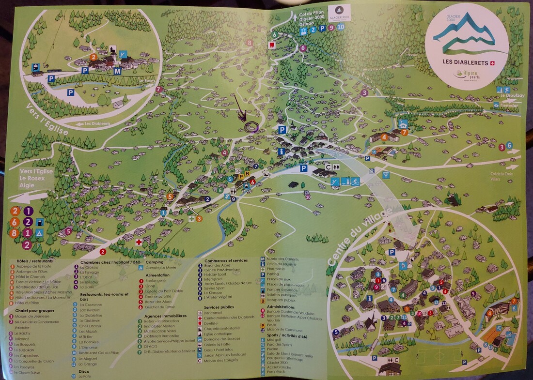 le plan de la station - resort map