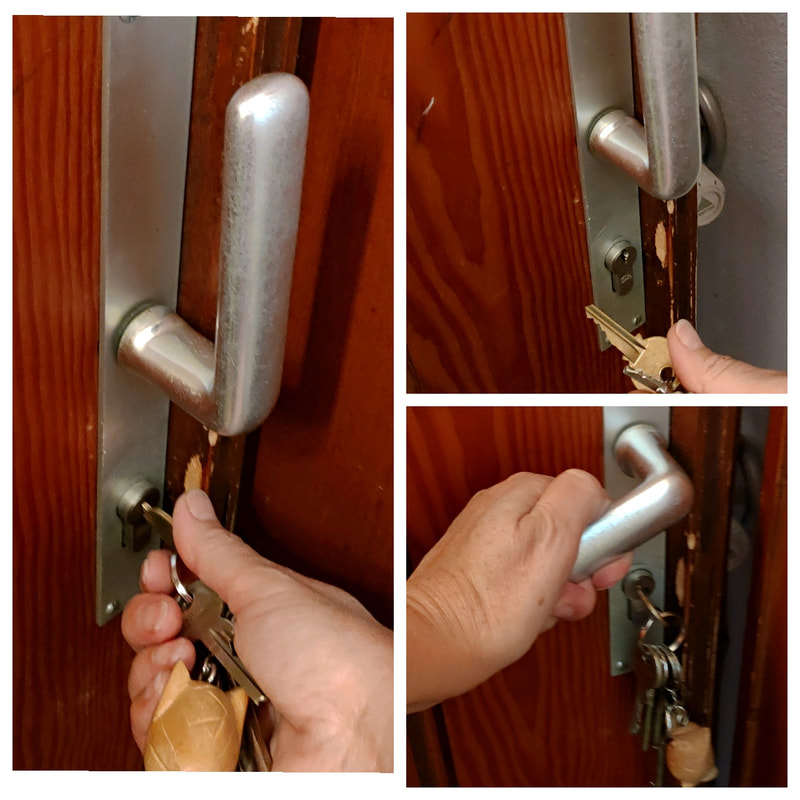 la poignée doit être à la verticale pour entrer et retirer la clef du cylindre. . the handle must be vertical to enter and remove the key from the cylinder. Please do not force.