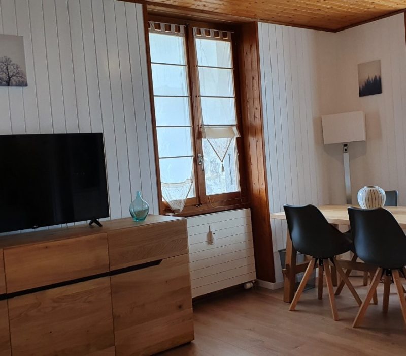lounge and table for dinner or studing