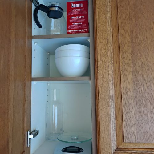 bowl, scale and coffee maker